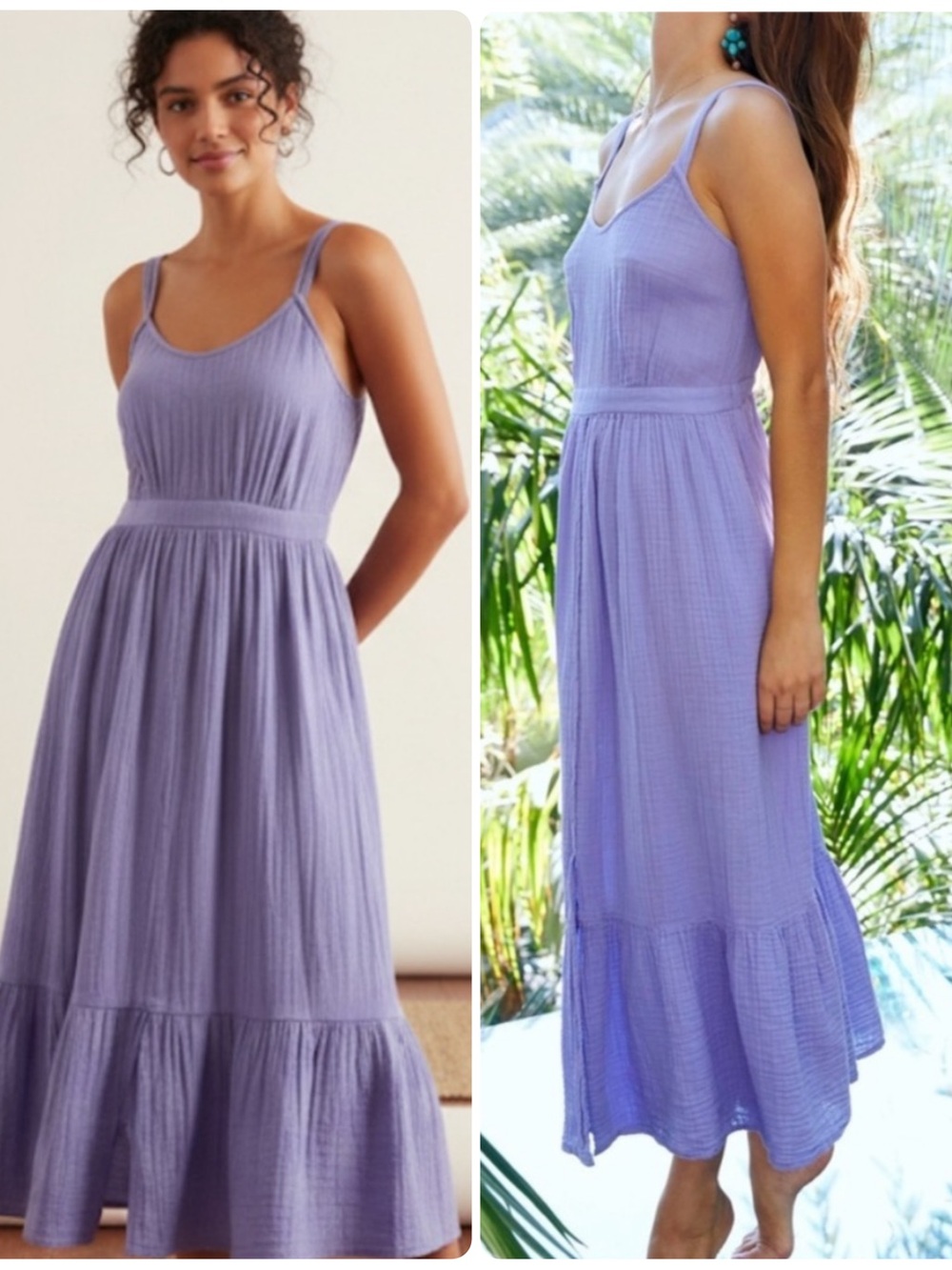 Xirena Oaklyn Dress in Meridien Lavender Sz Medium Cotton Gauze